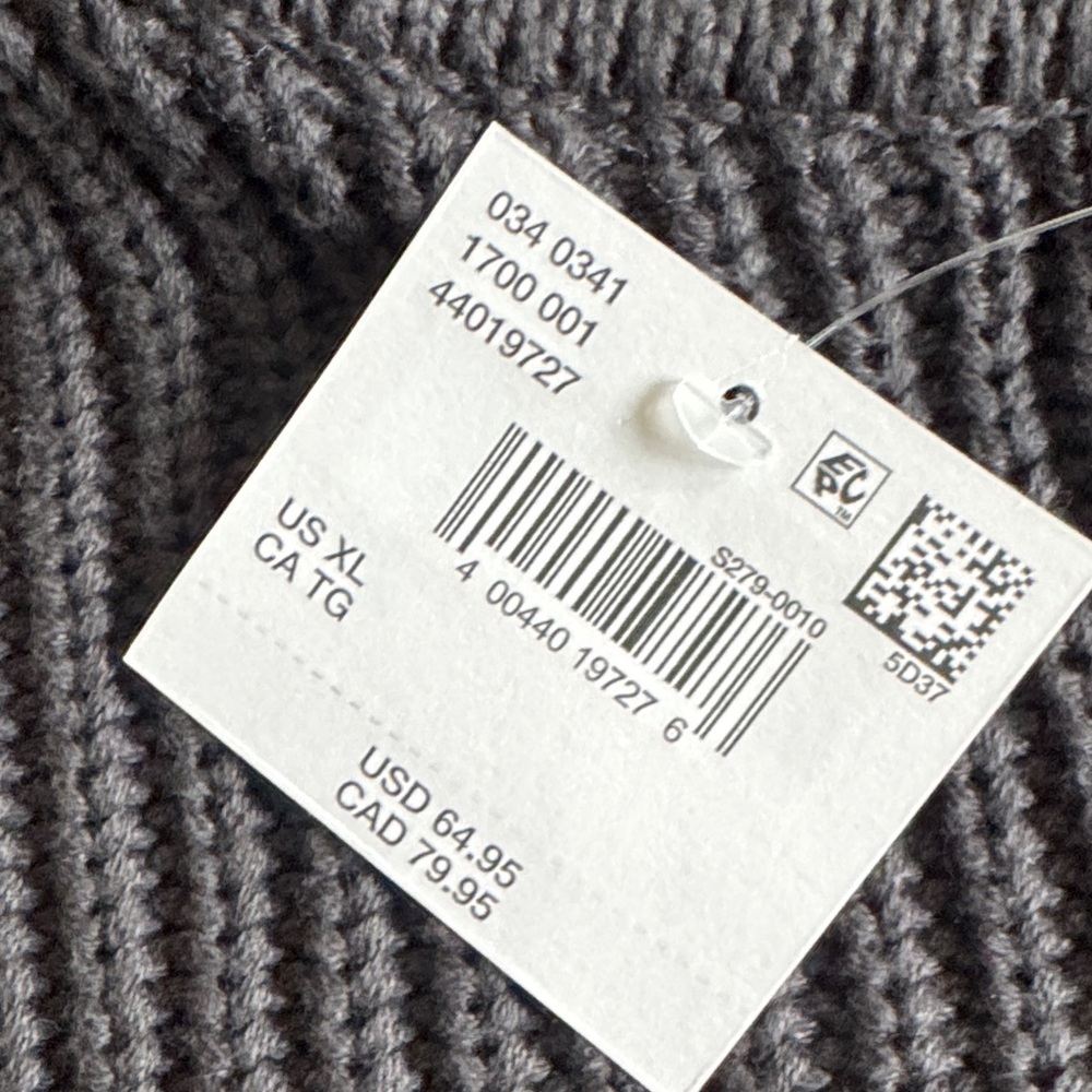 NWT! American Eagle gray and Cream Women's half zip Sweater - Picture 4 of 7